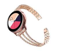 Gear S3 Watchband, MVRYCE 22mm Stainless Steel Adjustable Replacement Straps Breathable Watch Loop Bracelet Compatible with Galaxy Watch 3 45mm/Galaxy Watch 46mm/Gear S3 Classic/Frontier (Rose Gold)