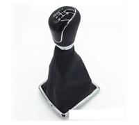 Gear Shift Knob 5 Or 6 Speed Manual Car Gear Shift Knob for Focus 2 for MK2 for FL for MK3 for MK4 for Fiesta for MK7 for KUGA for Galaxy for CMax for BMax Gear Stick Cover Head(5 Speed Black)