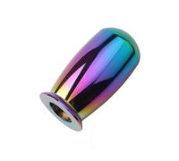 Gear Shift Knob 75mm Universal Car Racing Styling Aluminum Gear Shift Knob Manual Transmission Shifter Lever with Adapters Gear Stick Cover Head(Neo Chrome)
