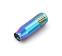 Gear Shift Knob 8.5cm Stylish Gear Shift Knob Stick Manual Transmission Universal Car Aluminum Extended JDM Gear Shifter Gear Head Knob Gear Stick Cover Head(Neo Chrome)
