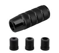 Gear Shift Knob 9.5cm, Alloy Gear Stick Shifter with M8 M10 M12 Adapters