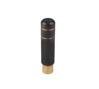 Gear Shift Knob 90MM 130MM 180MM Universal Gear Shift Knob Manual Transmission Aluminum Shifter Lever Knob Neo Chrome Bluing and Gilding Gear Stick Cover Head(130mm Black Gold)