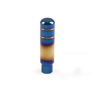 Gear Shift Knob 90MM 130MM 180MM Universal Gear Shift Knob Manual Transmission Aluminum Shifter Lever Knob Neo Chrome Bluing and Gilding Gear Stick Cover Head(130mm Bluing Gilding)
