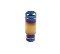 Gear Shift Knob 90MM 130MM 180MM Universal Gear Shift Knob Manual Transmission Aluminum Shifter Lever Knob Neo Chrome Bluing and Gilding Gear Stick Cover Head(90mm Bluing Gilding)
