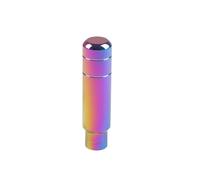 Gear Shift Knob 90MM 130MM 180MM Universal Gear Shift Knob Manual Transmission Aluminum Shifter Lever Knob Neo Chrome Bluing and Gilding Gear Stick Cover Head(130mm Neo Chrome)