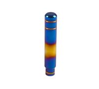 Gear Shift Knob 90MM 130MM 180MM Universal Gear Shift Knob Manual Transmission Aluminum Shifter Lever Knob Neo Chrome Bluing and Gilding Gear Stick Cover Head(180mm Bluing Gilding)