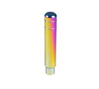 Gear Shift Knob 90MM 130MM 180MM Universal Gear Shift Knob Manual Transmission Aluminum Shifter Lever Knob Neo Chrome Bluing and Gilding Gear Stick Cover Head(180mm Neo Chrome)