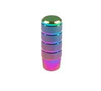 Gear Shift Knob 95MM Universal Non-Slip Gear Shift Knob Manual Transmission Aluminum Knurled Shifter Lever Knob Gear Stick Cover Head(Neo Chrome)
