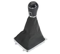 Gear Shift Knob Boot Kit, Manual Transmission Gear Shifter Gaiter Cover, Replacement for B6 2005-2010 with PVC ABS Artificial Leather, and Wear Resistant (5 Speed)