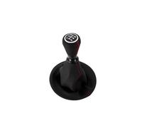 Gear Shift Knob Car Leather Gear Shift Knob Auto Lever Stick Boot Case Cover for Peugeot White Line Red Suture Gear Stick Cover Head(Red line)