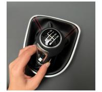 Gear Shift Knob Cover For Seat For Leon II For Toledo III For Altea For XL 2005-2012 Shifter Lever Stick PU Leather Gaiter Boot Cover Case 5 6 Speed Gear Shift Knob Car Gear Shift Knob(6 Speed Red Lin