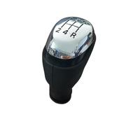 Gear Shift Knob for Clio 4 IV MK4 5/6 Speed Gear Shift Knob Manual Stick Head Shifter Lever Handle Car Interior Replacement Shifts Head Gears(Chrome 5 Speed)