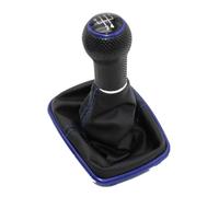 Gear Shift Knob for Seat for Leon 2000 2001 for Toledo 1999 2000 2001 Car-Styling 5 Or 6 Speed 23mm Blue Line Gear Stick Shift Knob with Leather Boot Gear Stick Cover Head(5 Speed)