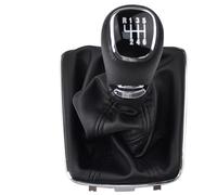Gear Shift Knob For Skoda For Fabia MK3 2015 2016 2017 5/6 Speed Gear Shift Knob Head Handle Shifter Lever With Leather Boot Cover Knob Shifter Lever(6 Speed)
