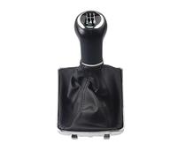 Gear Shift Knob Gaiter Boot Leather Cover 5-speed Manual Gear Shift Knob Shifter with Black Leather Gaiter Accessories Replacement Set for Opel Astra III H 1.6 Vauxhall 2004 - 2010（Five Speed Right）