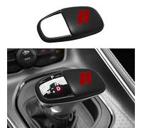 Gear Shift Knob Head Cover Trim for Dodge Charger Accessories 2015-2023 Challenger 2015-2023 2024 Durango 2016-2025 2026 ABS Interior Shell Insert Decoration Protector Gear Shifter Cover (Matte Red)