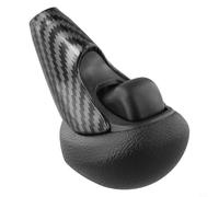 Gear Shift Knob Lever Shifter Assembly for Honda Civic 2006-2011 - OEM 54130-SNA-A81, Silver Gray & Carbon Fiber Finish, Durable ABS Construction with Enhanced