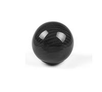Gear Shift Knob Real Carbon Fiber Universal Car Gear Shift Knob Shifter Lever Round Ball Shape No Number Style BX101579 Shift Knob(Red)(Red)