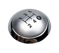 Gear Shift Knob Top Cover Cap Emblem Replacement for Toyota for Corolla 1.8MT AVENSIS for RAV4 Yaris D4D Urban ALTIS for Scion Gear Lever Handle(5 Speed Black)(5 Speed Silver)