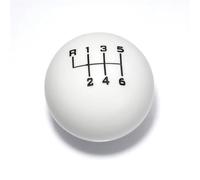 Gear Shift Lever Knob Car Gear Shift Knob Shifter Lever Head Universal 6 Speed Ball Shape Acrylic(6 Speed White)
