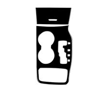 Gear Shift Panel Cover For Jeep For Grand For Cherokee 2011-2020 Accessories Piano Black Plastic Car Interior Gear Cup Holder Panel Trim Sticker Modification Gear Shift Panel(A Set RHD)