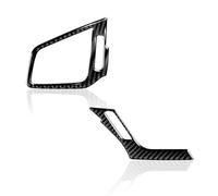 Gear Shift Panel Trim Car Sticker Carbon Fiber Car Side Air Vent Outlet Trim Sticker for Civic 10th Gen 2016-2021 Interior Accessories Car Door Armrest Decorative Sticker(RHD Black)