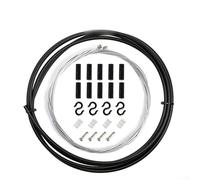 gear shifter compatible bicycle gear lever cable set featuring heat resistant alloy steel and triple layer protective design for enhanced durability (Black)