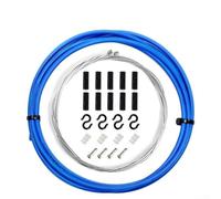 gear shifter compatible bicycle gear lever cable set featuring heat resistant alloy steel and triple layer protective design for enhanced durability (Blue)