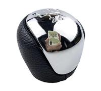 Gear Shifter Compatible With Hyundai For Elantra For I30 2008 2009 2010 2011 2012 2013 2014 2015 2016 5 Speed Manual Car Automatic Gear Shifter Adapter Head Knob Head Gear Shifter(Chrome Silver)