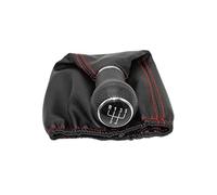 Gear Shifter Knobs Replacement for Seat for Ibiza 1996 1997 1998 1999 2000 2001 5 Speed Gear Lever Stick Shift Knob with PU Leather Boot Red Line(3)(1)