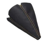 Gear Shifter Stick 16mm PU Leather Car Universal Gear Shift Collars Carbon Fiber Auto Car Manual Stick Shifter Knob Gear Shift Boot Cover Gaiter Shift Knob (Color : Yellow)(Yellow)