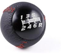 Gear Stick Cover Replacement for Civic for Accord EK9 EP3 FN2 DC2 DC5 S2000 FD2 5/6 for Speed M10x1.5 Car Gear Shift Knob(5 Speed red)(6 Speed Black)