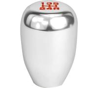 Gear Stick Cover Universal Gear Shift Lever 5 Replacement for Speed Gear Shift Knob with 3 Adapters Modification Manual Head(Black)(Silver)