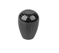 Gear Stick Cover Universal Oval/Sphere Carbon Fiber Manual Gear Shift Knob with 3 Adapter(Wgz-70mm)(Tw-ed)