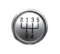Gear Stick Gear Shift Knob Cap fits fits for VW Golf 3 GTI R32 for Jetta MK3 MK4 for Bora Lupo 6X1 Polo 6N2 Caddy SEAT INCA Ibiza car Parts(Red 6 Speed)(Silver 5 Speed)