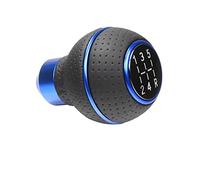 Gear Stick Knob 1pc Blue Gear Shift Knob 5 Speed Leather Car Gear Stick Level Shift Knob Vehicle MT Gear Shift Knob Shift Stick Replacement Knob Gear Lever Knob (Color : Blue)