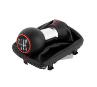 Gear Stick Knob for A3 S3 2001 2002 2003 Car Accessories 12mm 5 Speed 6 Speed Manual Gear Shift Knob Shifter Lever Handle Head Gaiter Boot Cover(Red 6speed)
