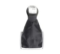 Gear Stick Knob for Focus 2 MK2 2005 2006 2007 2008 2009 2010 2011 5 Speed Car Gear Shift Knob Lever Stick Boot Cover Gaiter Accessory(Silver 6 Speed)