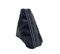 Gear Stick Knob For VW For Golf 6 For MK6 For GTI For Scirocco 16D713203A LHD RHD Car Automatic Gear Shift Knob Boot Suede Leather Dust Cover(Suede White Line)