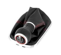 Gear Stick Knob for VW for Golf for Bora for Jetta for GTI for MK4 Car 5/6 Speed 12mm Gear Shift Knob Lever Shifter Gaiter Boot Interior Accessories(B 5 Speed 12MM)