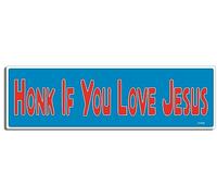 Gear Tatz - Honk If You Love Jesus - Christian - Bumper Sticker - 10 x 3 inches - Professionally Made in The USA (Vinyl,X1)