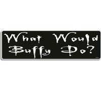 Gear Tatz - What Would Buffy DO? - TV Show/Movie Tribute - Bumper Sticker - 25 x 8 Centimeters - Professionally Made - Vinyl Decal