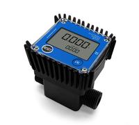 Gear-Type Flow Meter with External Thread for For diesel Fuel Monitoring, Engineering Plastic and Aluminum Body, LCD Display, and Wide Flow Range (0.2-10L-MIN)