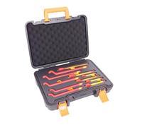 GEAR4GARAGE 12 Piece VDE Insulated Spanner Set 1000V Open and Box End Spanners Electricians Spanner Set Including 7 8 10 12 14 17mm Insulated Spanners for Live Line Electrical Work