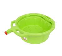 GEAR4GARAGE 15 Litre Oil Drain Pan Green Plastic Oil Drainer with Spout Cap and Large Handles Suitable for Oil Antifreeze and Coolant Transfer 600 x 450 x 180mm