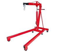 Gear4Garage 2 Ton Hydraulic Folding Engine Crane Hoist Lift Stand Heavy Duty