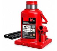 Gear4Garage 32 Ton Hydraulic Bottle Jack 260mm Minimum Height 150mm Lift Height with Adjustable Extension Screw Heavy Duty Wide Base for Workshops and Commercial Applications