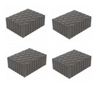 Gear4Garage 4 Pcs Ramp Jacking Rubber Blocks Universal Scissor Car Lift Pads 160X120X60mm