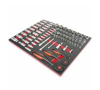 Gear4Garage 80 Piece Socket Set 1/4 3/8 1/2 Drive Ratchet Tool Kit Carbon Fibre