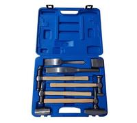 Gear4Garage Auto Body Panel Beating Tool Kit 9 Piece Hammer Dolly Dent Repair Set